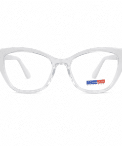 Gafas cat-eye transparentas