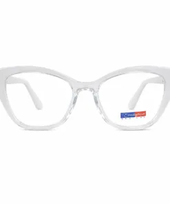 Gafas cat-eye transparentas