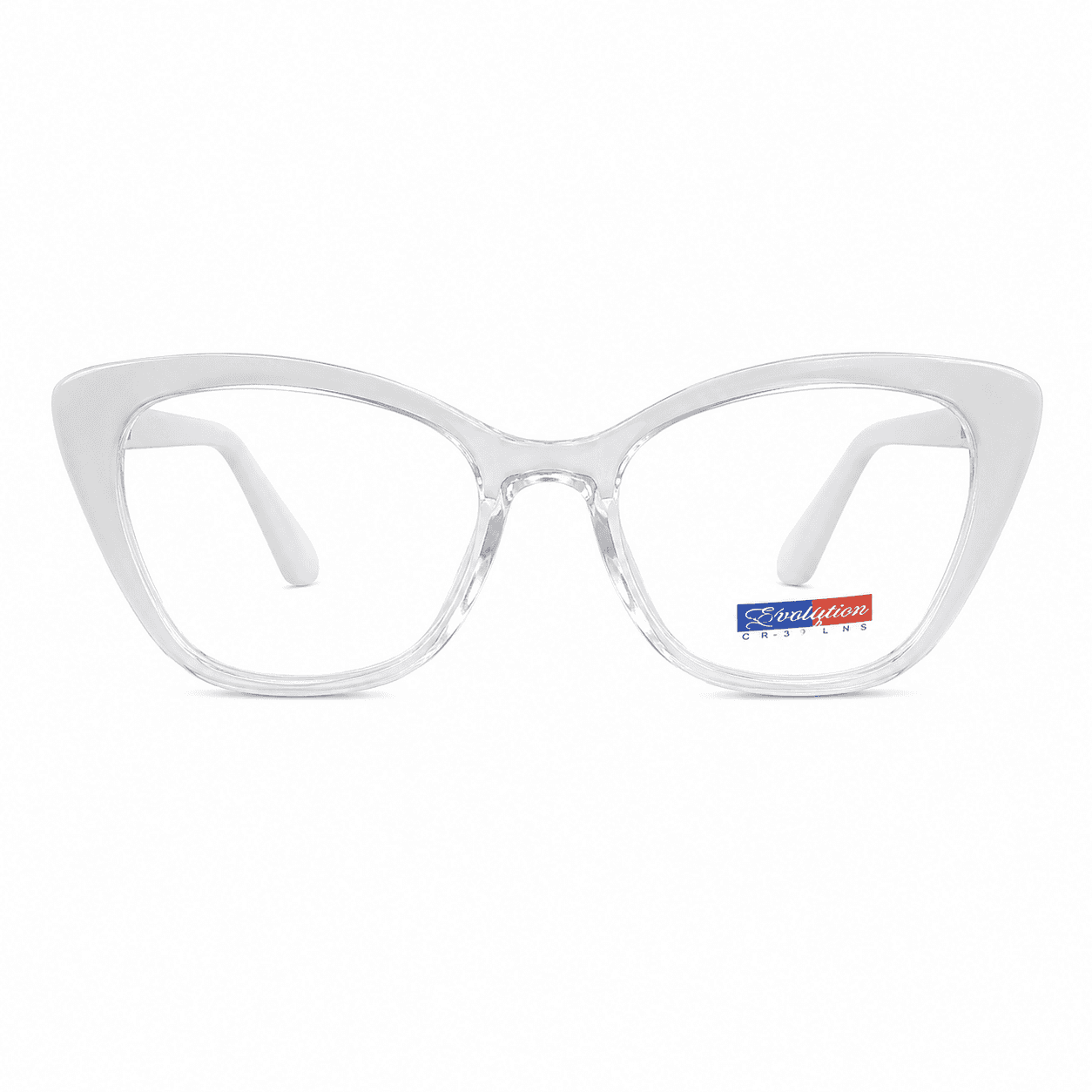 Gafas cat-eye transparentas