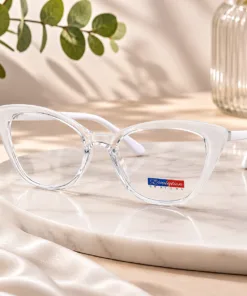 Alternative view of Gafas cat-eye transparentas