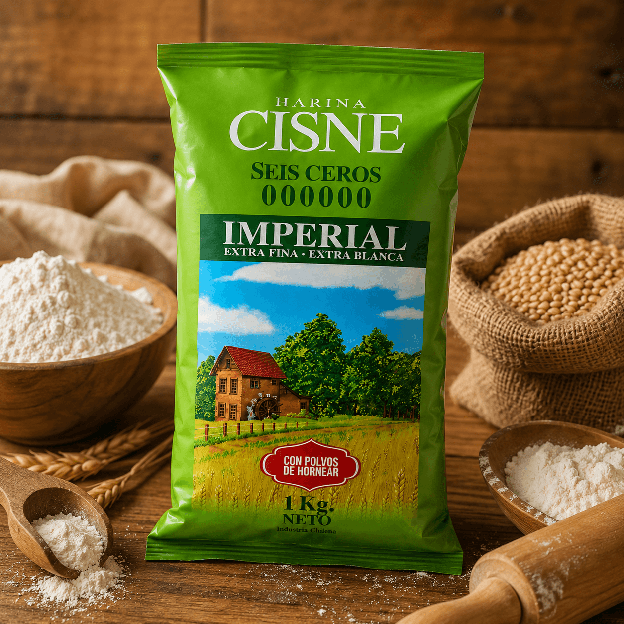 Harina Cisne Imperial 1kg - Imagen 2