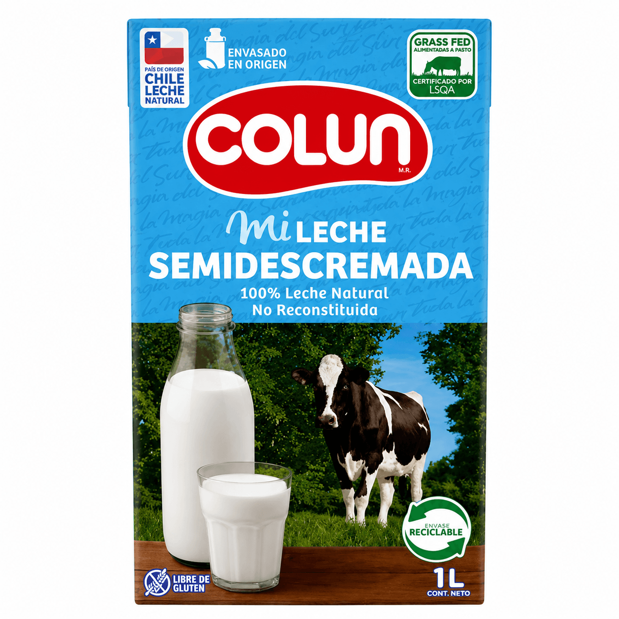 Leche semidescremada 1L