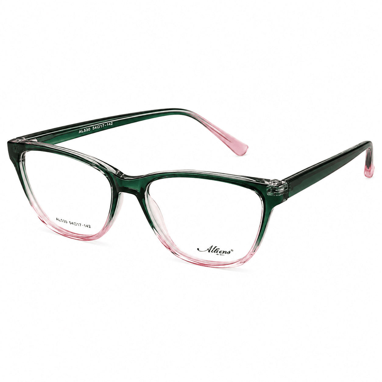 Lente marco oscuro transparente